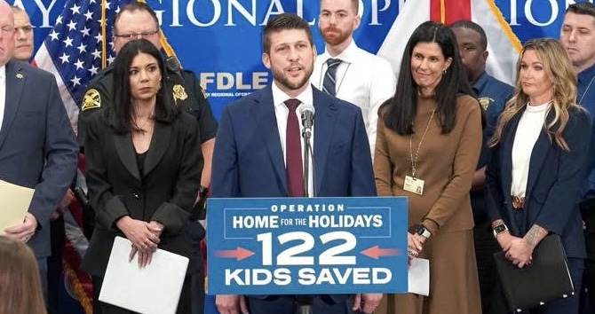 Florida leads large-scale child rescue effort; 122 missing children nationwide rescued