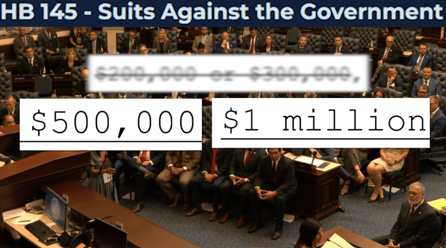 Florida Legislature advocates raising government liability caps