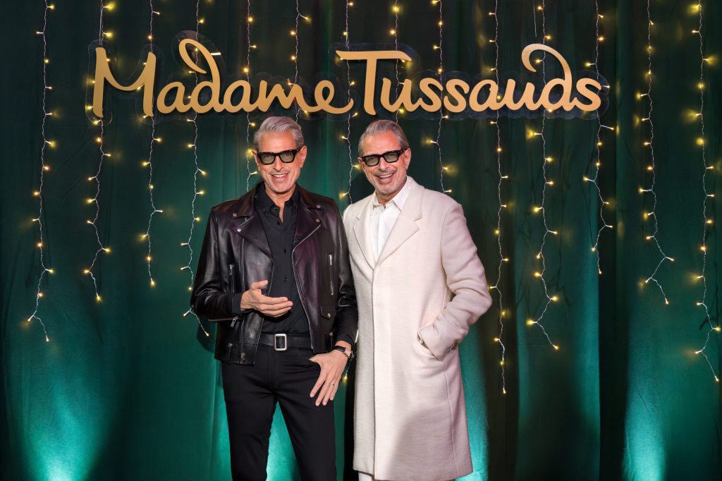 Jeff Goldblum wax figure in December