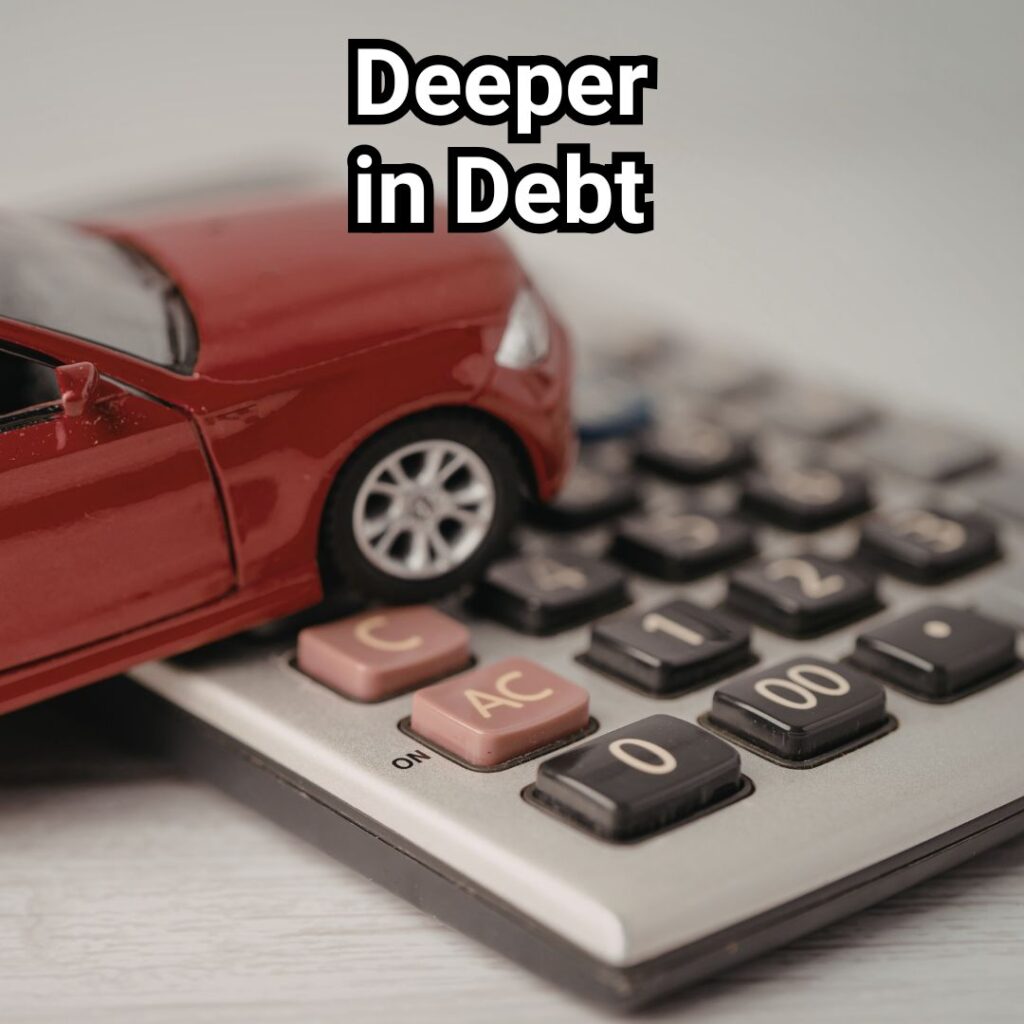 Consumers who take out car loans are drowning in debt.