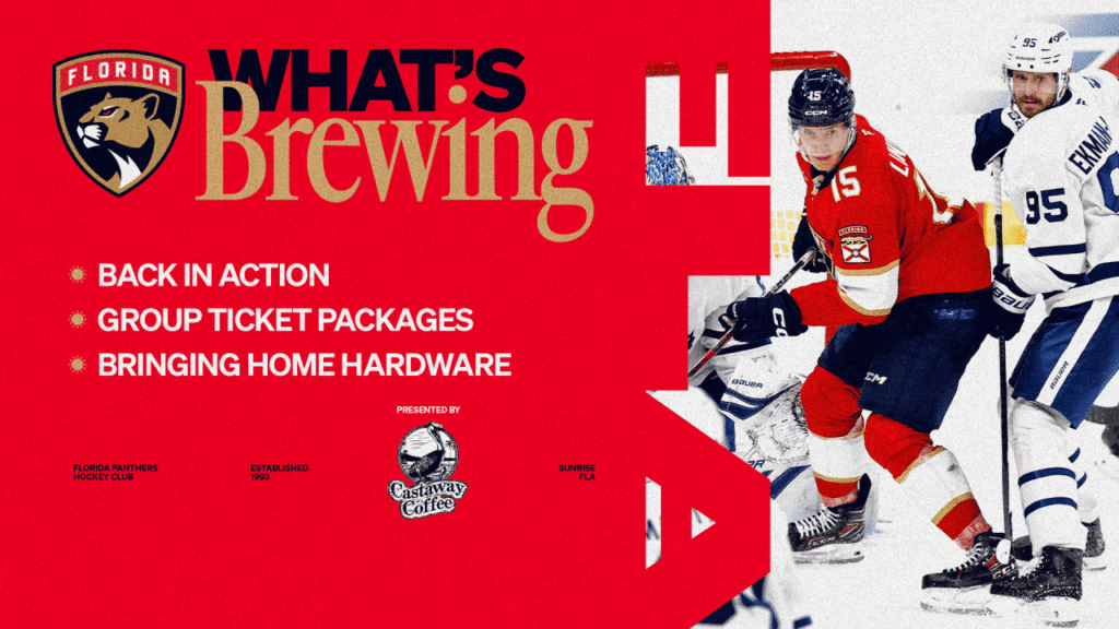 What’s Brewing: The Panthers are back in action. group ticket package