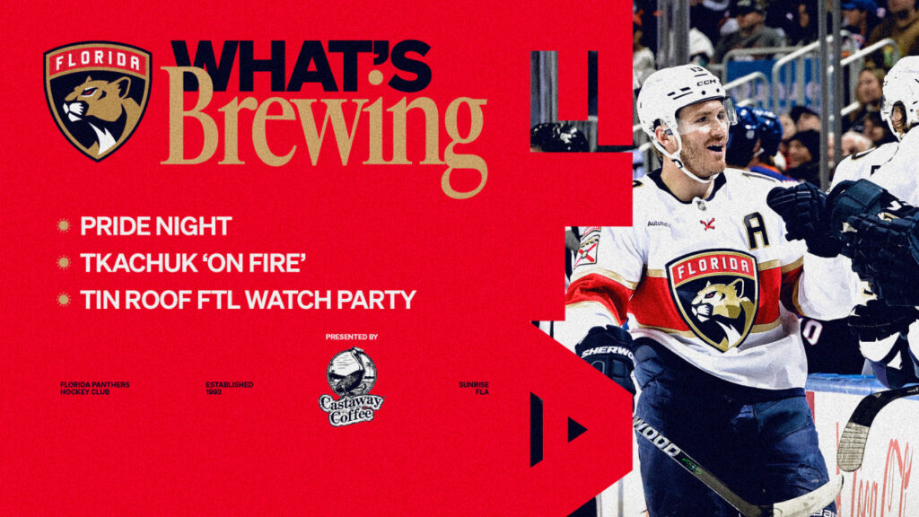 What’s brewed: Pride Night. Tkachuk: “It’s on fire”