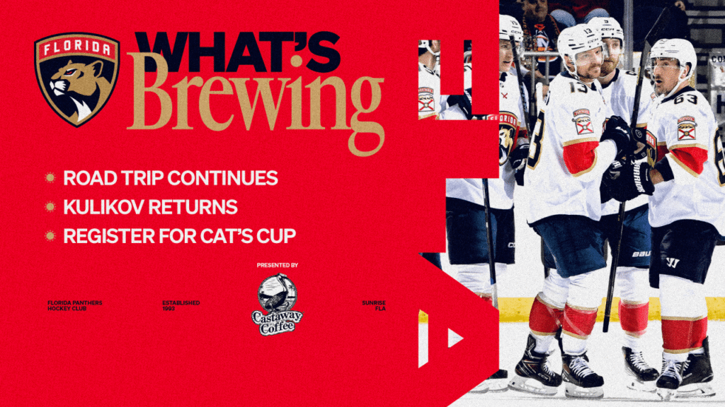 What’s Brewing: The road trip continues. Kulikov is back