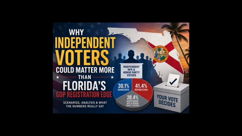 How Florida’s independent voters outweigh the benefits of Republican registration leads and new district maps