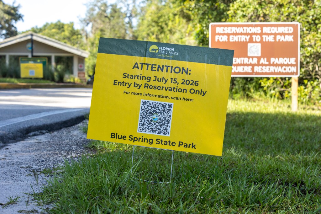 Blue Springs State Park now requires online reservations