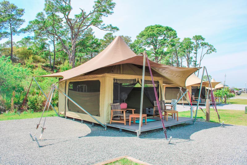 Glamping tents now available at Wekiwa Springs in Rainbow Springs