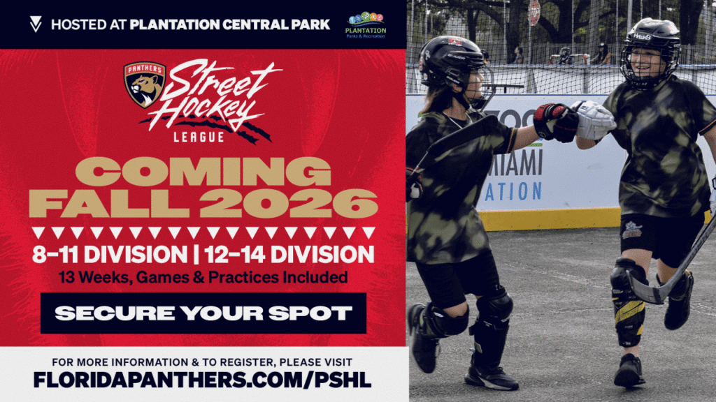 Florida Panthers launch street hockey league at Plantation Central Park