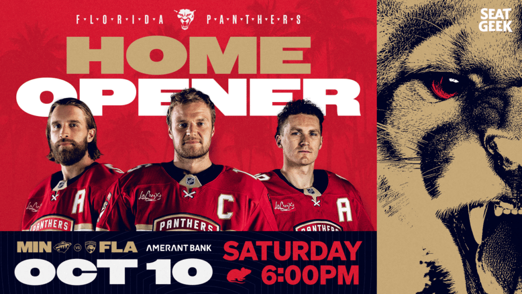 Panthers celebrate 2026-27 season home opener vs. Wild on Saturday, Oct. 10